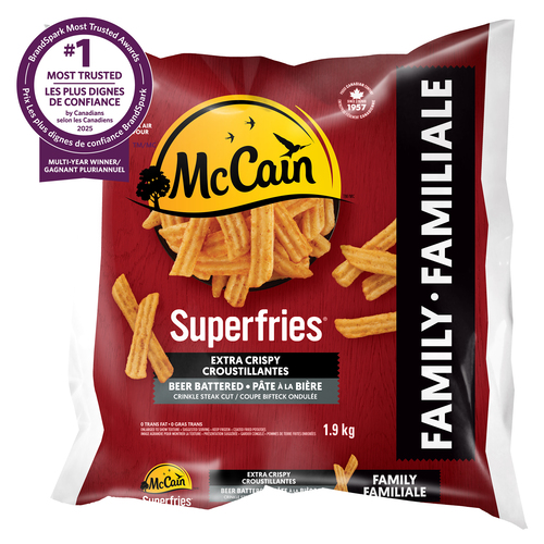 Buy McCain Frozen Superfries Extra Crispy Crinkle Steak Cut Beer
