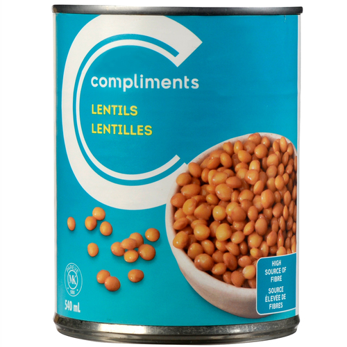 Compliments Canned Lentils