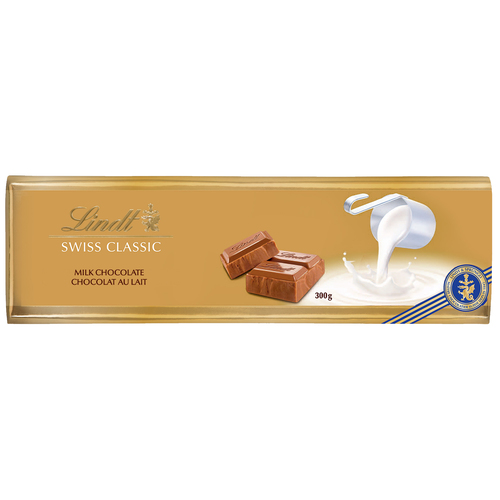 Lindt SWISS CLASSIC Gold Milk Chocolate Bar