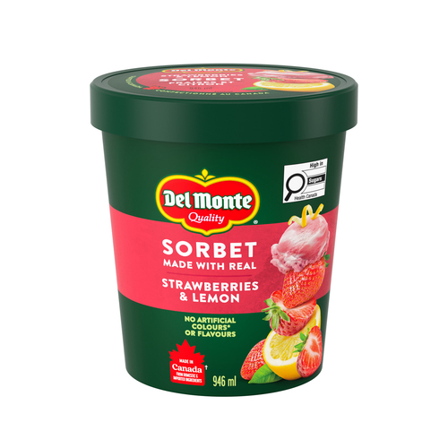 Del Monte Real Strawberry & Lemon Sorbet
