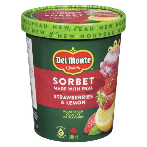 Buy Del Monte Sorbet Real Strawberry And Lemon 946 ml | Safeway Canada