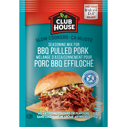 CLUB HOUSE Slow Cooker BBQ Pulled Pork Mix
