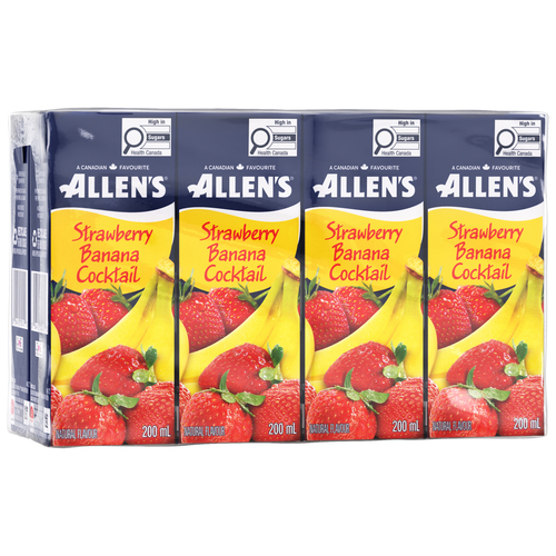 Allen's Strawberry Banana Cocktail
