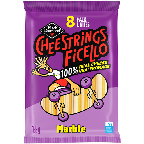 Buy Black Diamond Cheestrings Marble 8 Pack 168 g | Safeway Canada