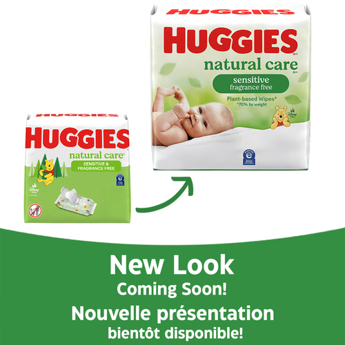 Buy Huggies Natural Baby Wipes Care Sensitive Unscented Flip-Top