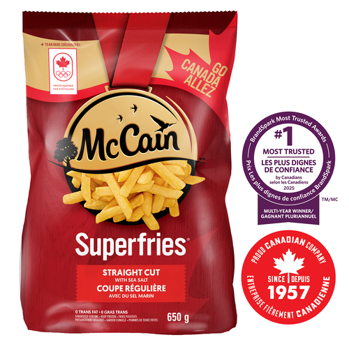 McCain Frozen Superfries Fries Straight Cut 650 g
