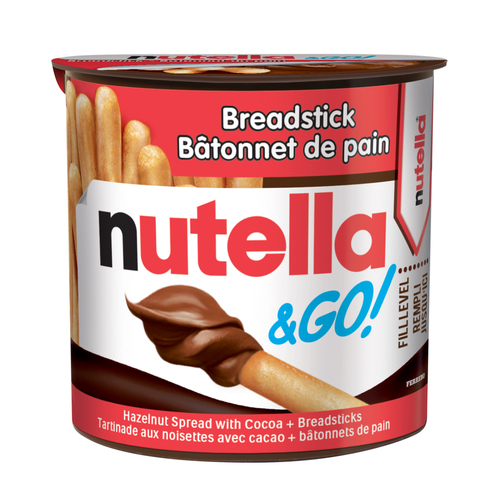 Nutella & Go Hazelnut Spread With Cocoa + Breadsticks