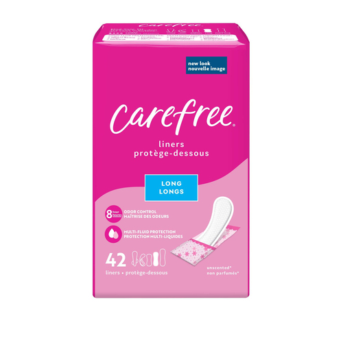 Carefree Acti-Fresh Daily Liners Long Unscented