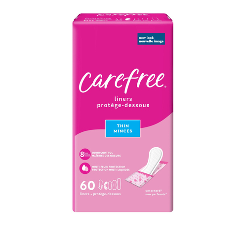 Carefree Acti-Fresh Thin Liners Unscented
