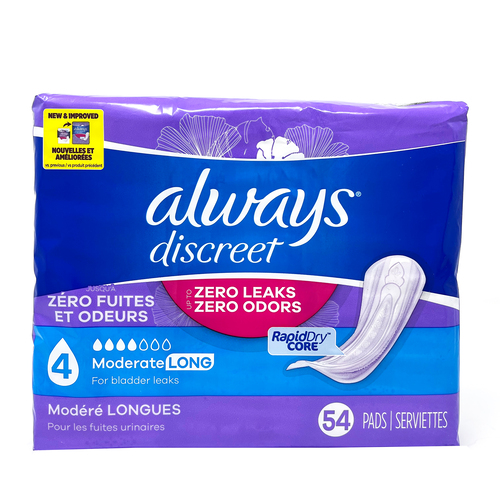 Always Always Discreet Pads Moderate Long