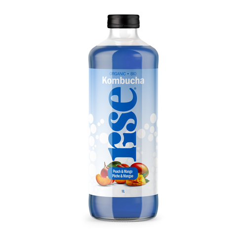 RISE Organic Kombucha Peach & Mango