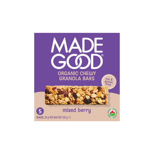 MadeGood Mixed Berry Granola Bars