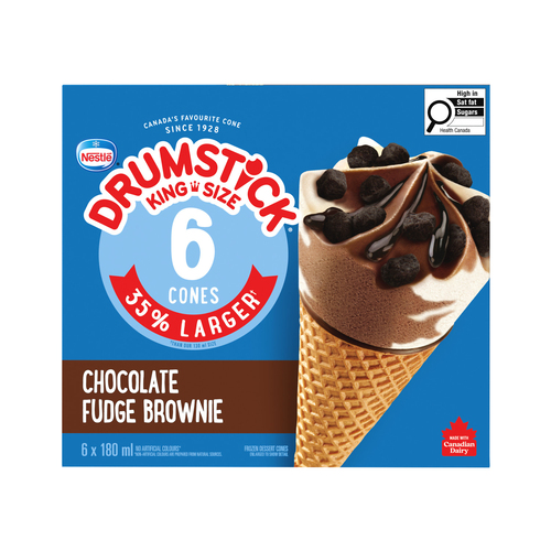 Drumstick Ice Cream Cones Chocolate Fudge Brownie