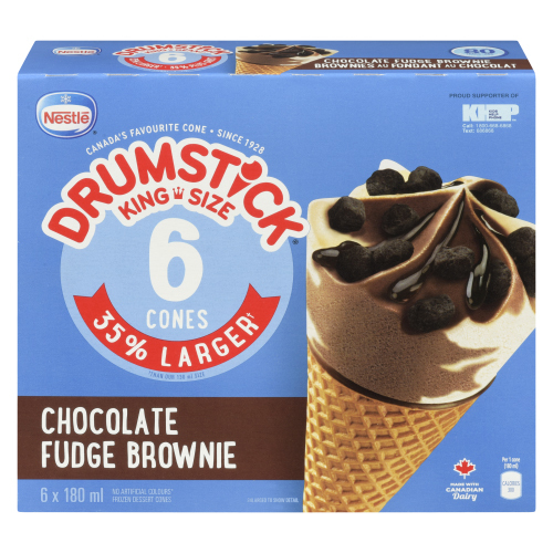Drumstick Ice Cream Cones Chocolate Fudge Brownie