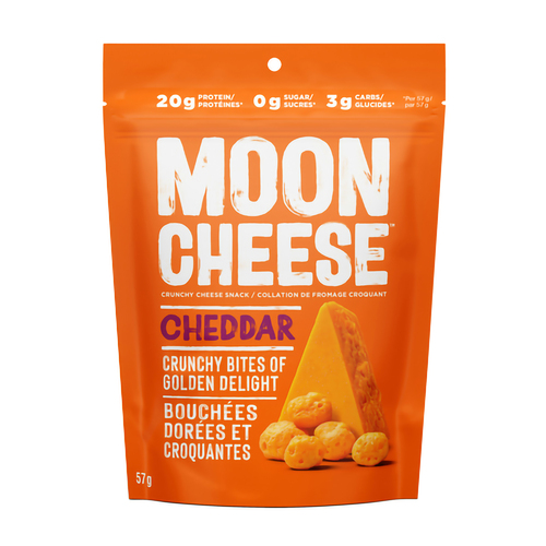Moon Cheese Gluten-Free Crunchy Cheese Snack Bites Cheddar