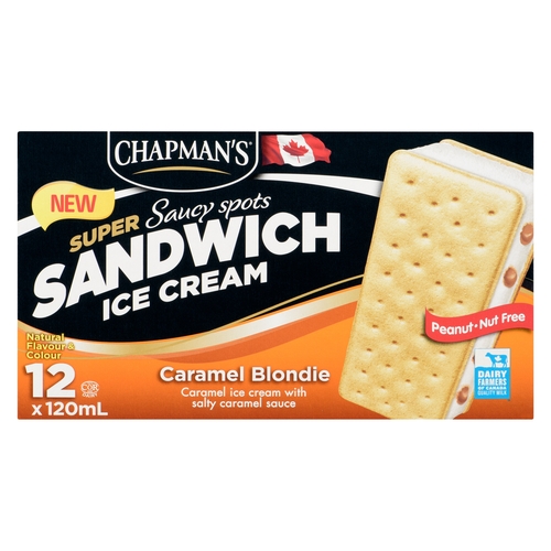Chapman's Ice Cream Sandwich Super Saucy Blondie Caramel