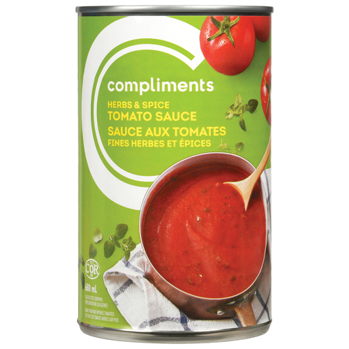 Compliments Tomato Sauce Herbs & Spice