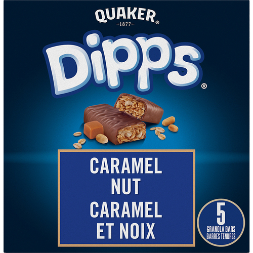 Quaker Dipps Granola Bars Caramel Nut