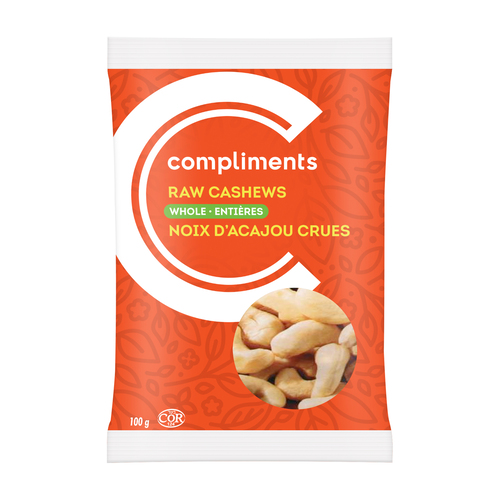 Compliments Whole Raw Cashews