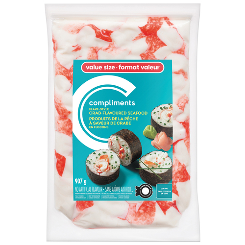 Compliments Seafood Flake-Style Crab Flavored