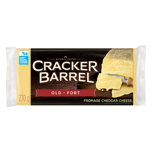 Buy Cracker Barrel Block Cheese Old Cheddar White 270 g