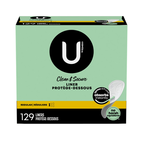 U by Kotex U By Kotex Clean & Secure Panty Liners Regular Absorbency
