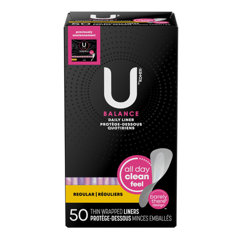 U by Kotex Balance Barely There Panty Liners Regular