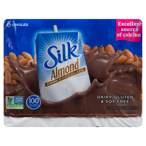 Buy Silk Dairy Free Aseptic Almond Beverage Dark Chocolate 6 x 236