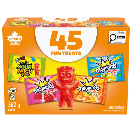Buy Maynards Candy Assortment For Halloween 45 Fun Treat Pouches 562 G ...
