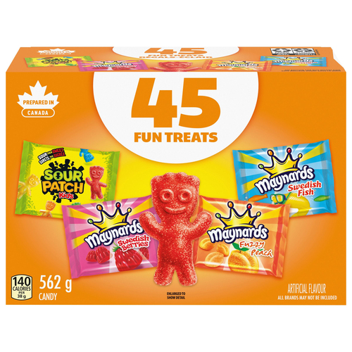 Buy Maynards Candy Assortment For Halloween 45 Fun Treat Pouches 562 g ...