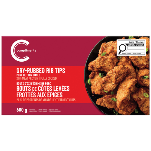 Compliments Frozen Dry Rib Tips