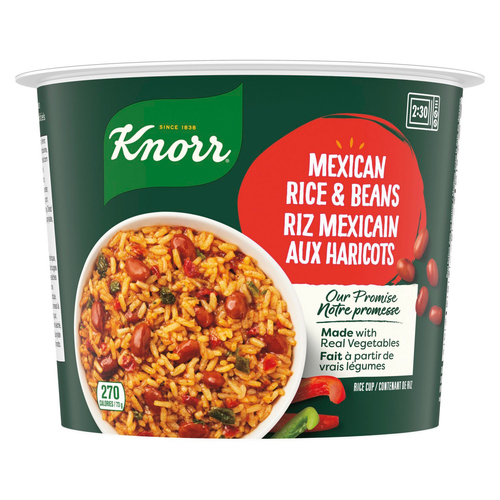 Knorr Rice Cup Mexican Rice And Beans Delicious Rice Dish 73 g