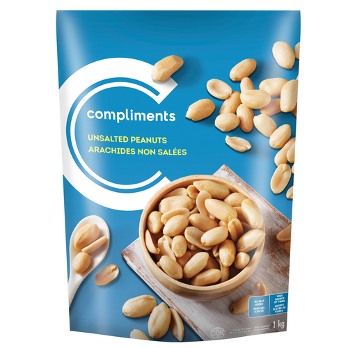 Compliments Peanuts Unsalted Blanched