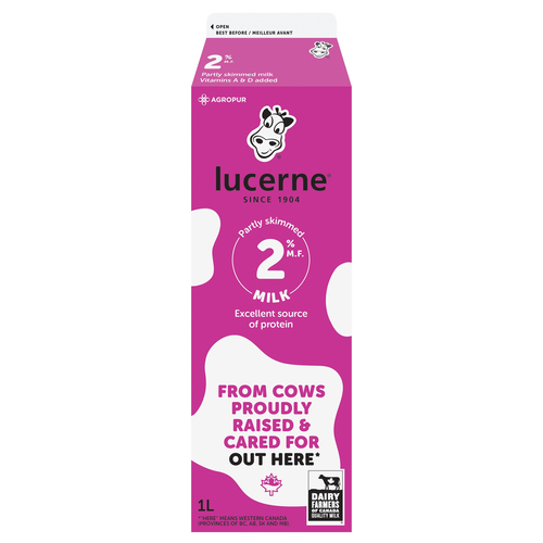 Lucerne 2% Milk Partly Skimmed
