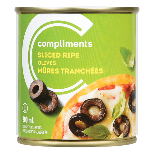 Compliments Sliced Olives Ripe