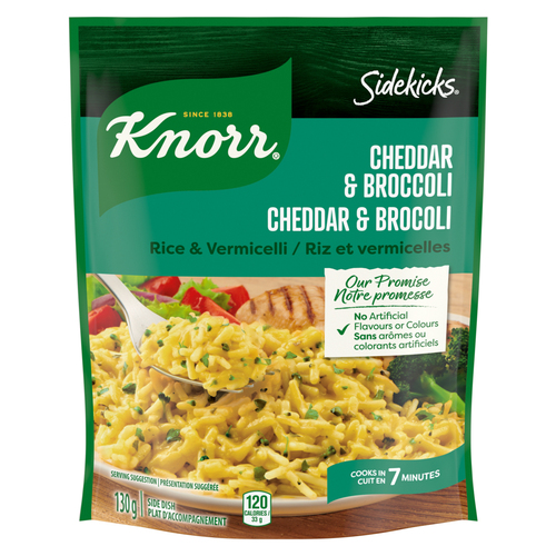 Buy Knorr Sidekicks Rice Side Dish Cheddar & Broccoli For A Quick Rice ...