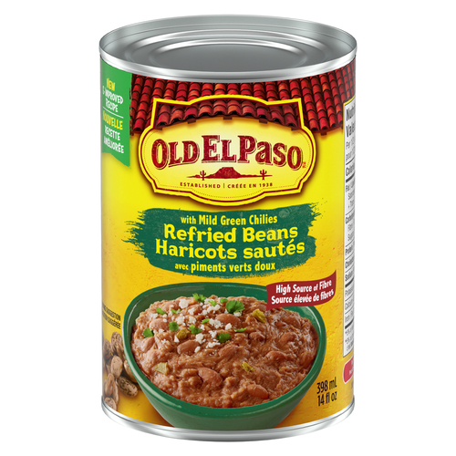 Old El Paso Refried Beans With Mild Green Chilies