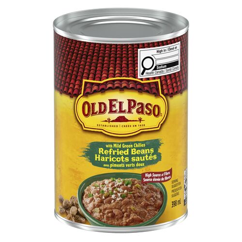 Old El Paso Refried Beans With Mild Green Chilies