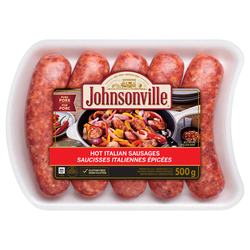 Johnsonville Gluten-Free Frozen Sausage Hot Italian 500 g