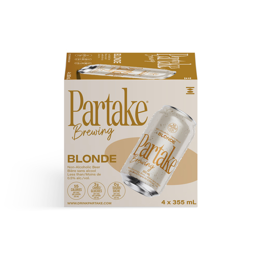 Partake Brewing Non Alcoholic Beer Blonde