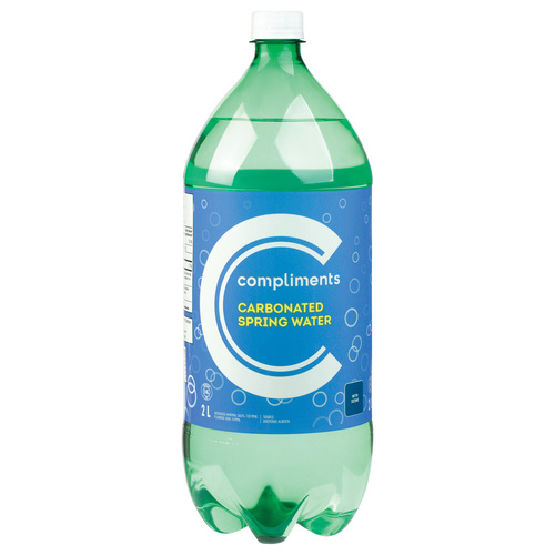 Compliments Carbonated Spring Water 2 L (bottle)