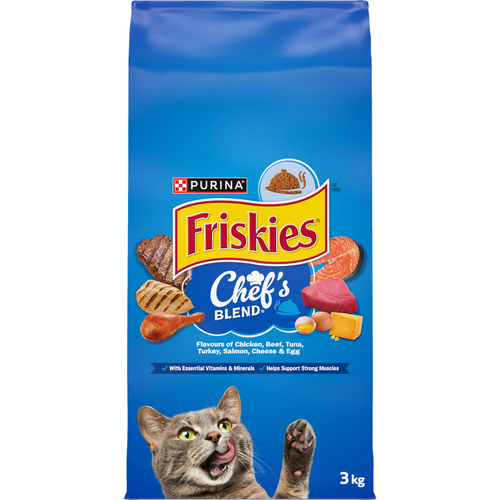Buy Friskies Chef's Blend Dry Cat Food Assorted Flavours kg