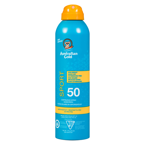 Buy Australian Gold Sport Sunscreen Continuous Spray SPF 50 177 ml ...