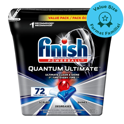 Finish Quantum Ultimate Dishwasher Detergent Tabs