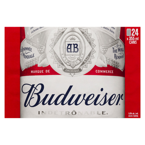 Buy Budweiser Beer 5% Alcohol 24 x 355 ml (cans) | Foodland