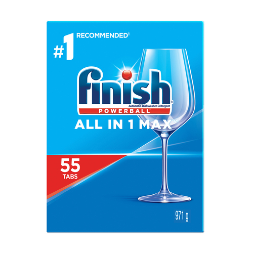 Finish Dishwasher Detergent All In 1 Max Fresh 55 Tabs 
