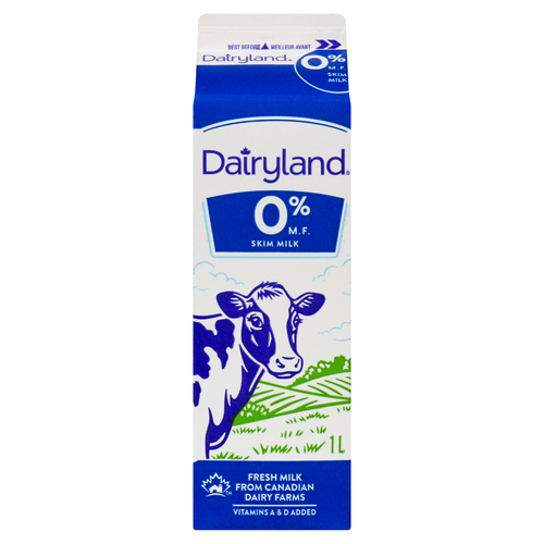 Buy Dairyland Milk Fat Free Skim 1 L | Safeway Canada