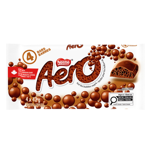 Nestle Aero Milk Chocolate Bars