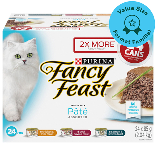 Fancy Feast Seafood Supper Pate Variety Pack Wet Cat Food