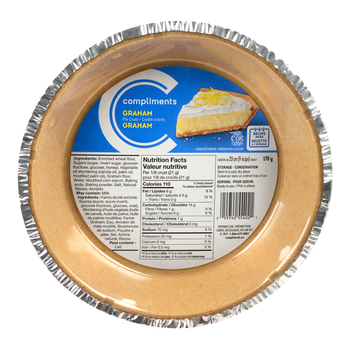 Buy Compliments Pie Shell Graham Crumb 170 g | Sobeys Inc.